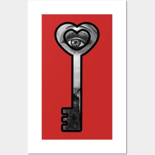 Cool Key to heart Posters and Art